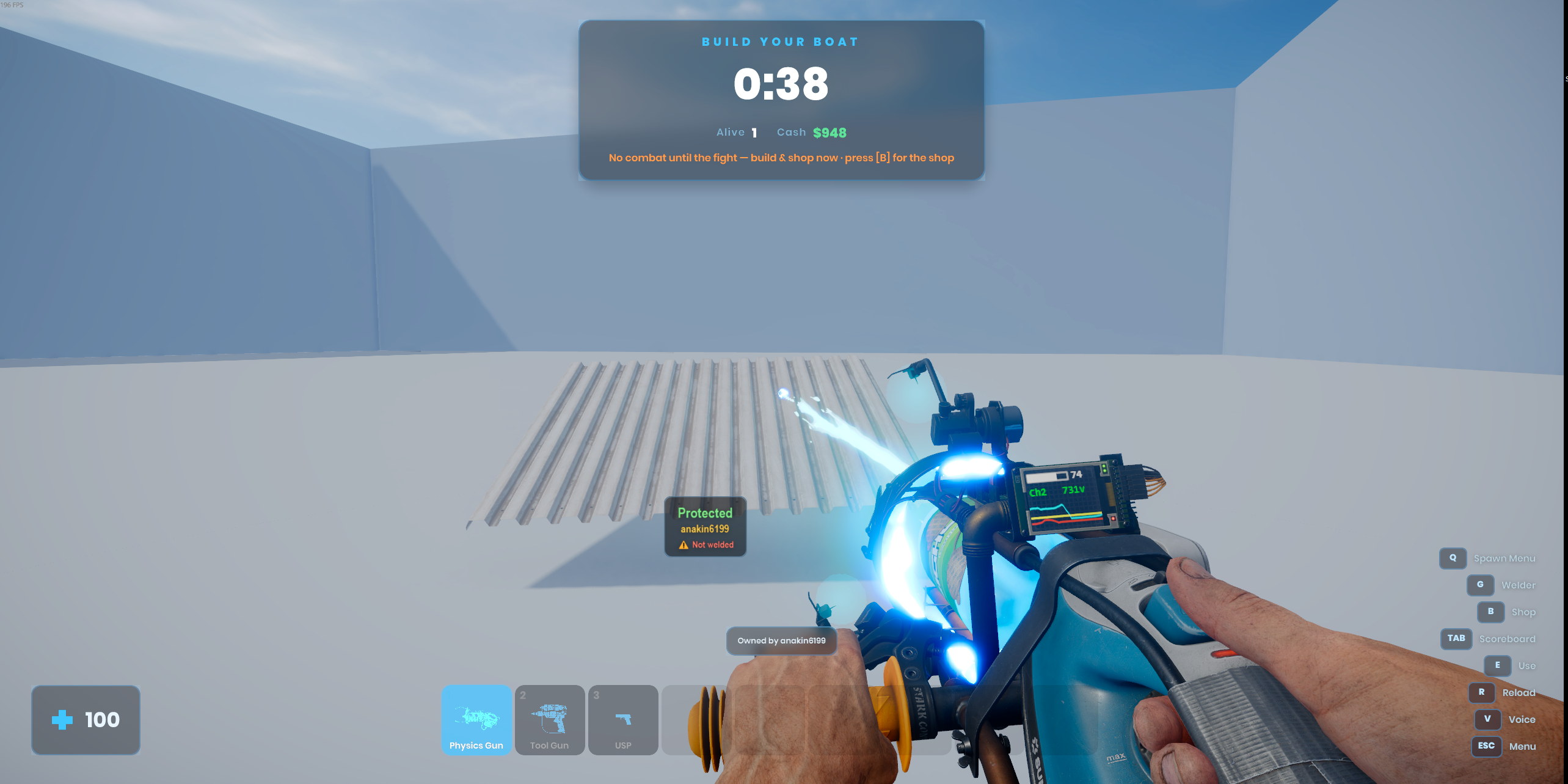 High Water in-game boat building